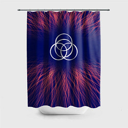 Шторка для душа Elden Ring red energy, цвет: 3D-принт