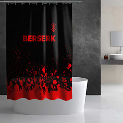 Шторка для душа Berserk - red gradient посередине, цвет: 3D-принт — фото 2
