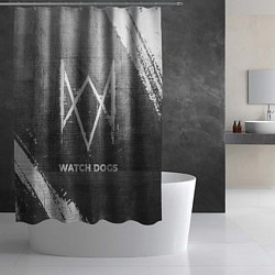 Шторка для душа Watch Dogs - grey gradient, цвет: 3D-принт — фото 2