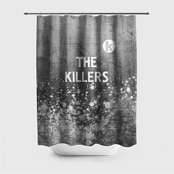 Шторка для душа The Killers - grey gradient посередине, цвет: 3D-принт