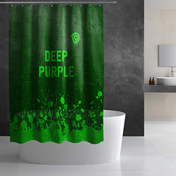 Шторка для душа Deep Purple - green gradient посередине, цвет: 3D-принт — фото 2
