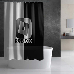 Шторка для душа Роблокс логотип, цвет: 3D-принт — фото 2