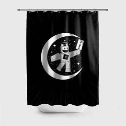 Шторка для душа Роблокс космос, цвет: 3D-принт