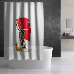 Шторка для душа Праздник победы, цвет: 3D-принт — фото 2
