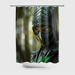 Шторка для душа Мортал комбат Рептилия, цвет: 3D-принт