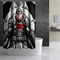 Шторка для душа Doom dark ages doom guy, цвет: 3D-принт — фото 2