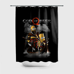 Шторка для душа God of beer, цвет: 3D-принт