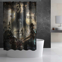 Шторка для душа Экспедиция Clair Obscur expedition 33, цвет: 3D-принт — фото 2