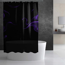Шторка для душа The color purple is an abstraction, цвет: 3D-принт — фото 2
