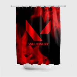 Шторка для душа Valorant - red gradient, цвет: 3D-принт