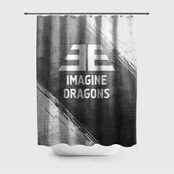 Шторка для душа Imagine Dragons - grey gradient, цвет: 3D-принт