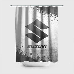 Шторка для душа Suzuki - white gradient, цвет: 3D-принт