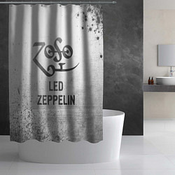 Шторка для душа Led Zeppelin - white gradient, цвет: 3D-принт — фото 2