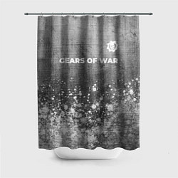 Шторка для душа Gears of War - grey gradient посередине, цвет: 3D-принт