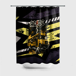 Шторка для душа ACDC в автобусе, цвет: 3D-принт