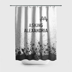 Шторка для ванной Asking Alexandria - white gradient посередине