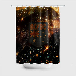 Шторка для душа ACDC в стиле нашивки, цвет: 3D-принт