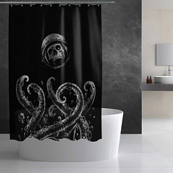 Шторка для душа Космические щупальца, цвет: 3D-принт — фото 2