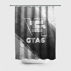 Шторка для душа GTA6 - grey gradient, цвет: 3D-принт