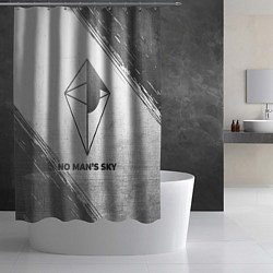 Шторка для душа No Mans Sky - white gradient, цвет: 3D-принт — фото 2