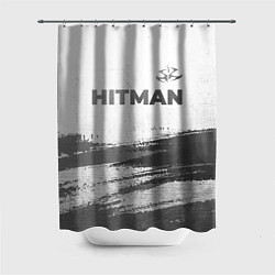 Шторка для душа Hitman - white gradient посередине, цвет: 3D-принт