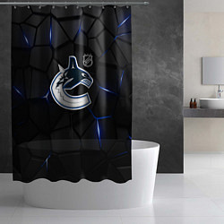 Шторка для душа Ванкувер Кэнакс - НХЛ хоккей, цвет: 3D-принт — фото 2