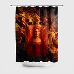 Шторка для ванной Билли Айлиш из огня