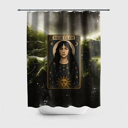 Шторка для душа Карта с Билли Айлиш, цвет: 3D-принт
