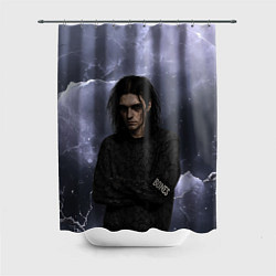 Шторка для душа Bones в образе психа, цвет: 3D-принт