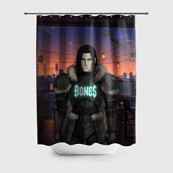 Шторка для душа Bones в аниме, цвет: 3D-принт