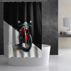 Шторка для душа Ducati Racer, цвет: 3D-принт — фото 2