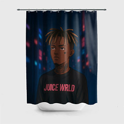 Шторка для душа Juice WRLD - Неоновый аниме арт, цвет: 3D-принт