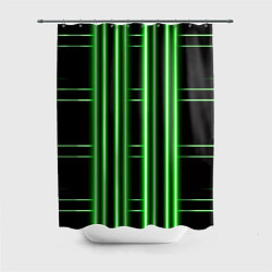 Шторка для душа Neon green, цвет: 3D-принт