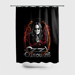 Шторка для душа Ozzy Osbourne with wings, цвет: 3D-принт