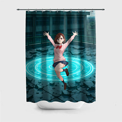 Шторка для душа Радостная Сиратори Айра в прыжке, цвет: 3D-принт