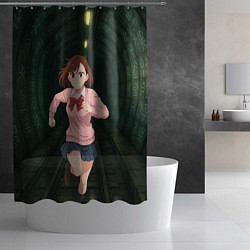 Шторка для душа Сиратори Айра бежит в туннеле, цвет: 3D-принт — фото 2