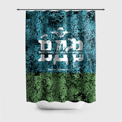Шторка для душа Флаг десантников ВДВ, цвет: 3D-принт