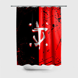 Шторка для душа Doom текстура краски, цвет: 3D-принт