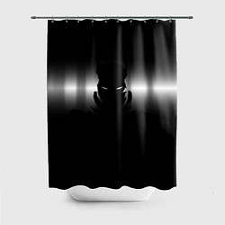 Шторка для душа Силуэт Бэтмена - градиент, цвет: 3D-принт
