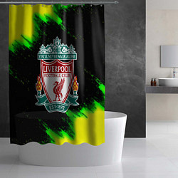 Шторка для душа Ливерпуль кислотные краски, цвет: 3D-принт — фото 2