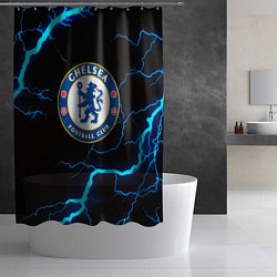 Шторка для душа Chelsea шторм молнии текстура, цвет: 3D-принт — фото 2
