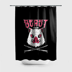 Шторка для душа Клинок, рассекающий демонов, Иноске, цвет: 3D-принт