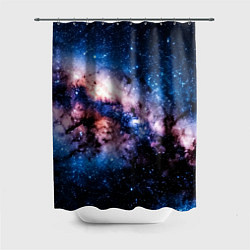 Шторка для душа Фантастический космос звёзды и туманности, цвет: 3D-принт