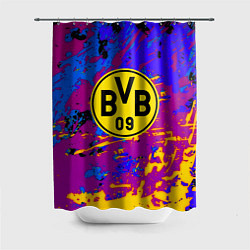 Шторка для душа Borussia абстрактные краски, цвет: 3D-принт