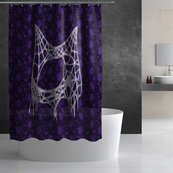 Шторка для душа Хэллоуин - Паутина, цвет: 3D-принт — фото 2