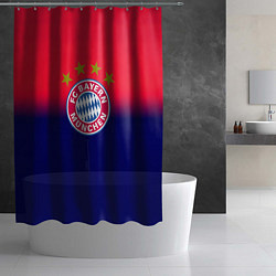 Шторка для душа Бавария Мюнхен градиент, цвет: 3D-принт — фото 2