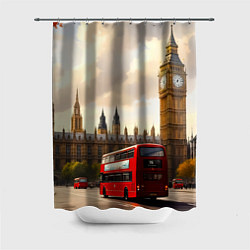 Шторка для ванной Лондон в осеннем сиянии