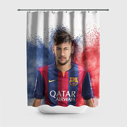 Шторка для душа Neymar FCB, цвет: 3D-принт
