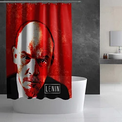 Шторка для душа Red Lenin, цвет: 3D-принт — фото 2