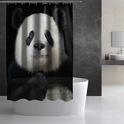 Шторка для душа Взгляд пандочки, цвет: 3D-принт — фото 2